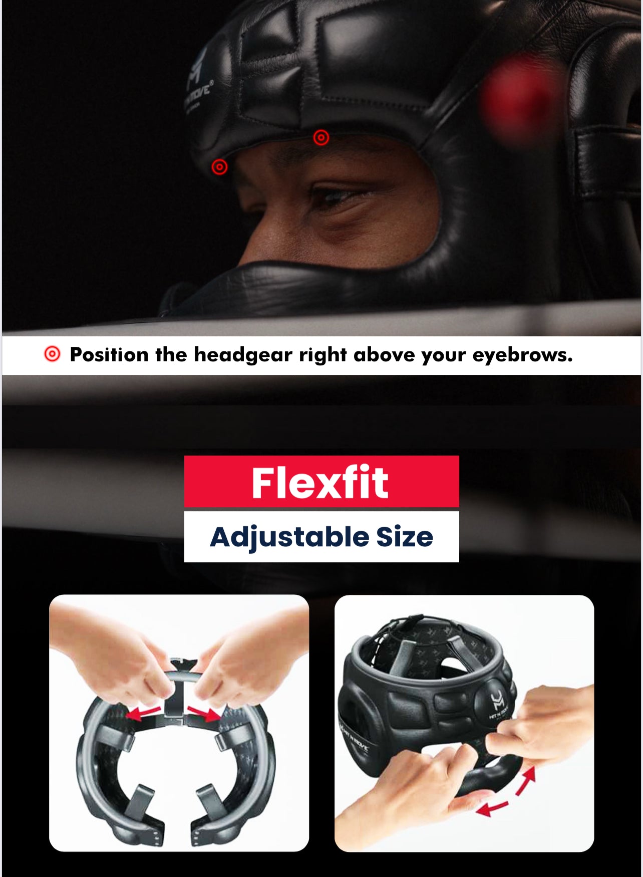 HIT'N'MOVE FACE SAVER Revolutionary boxing headgear