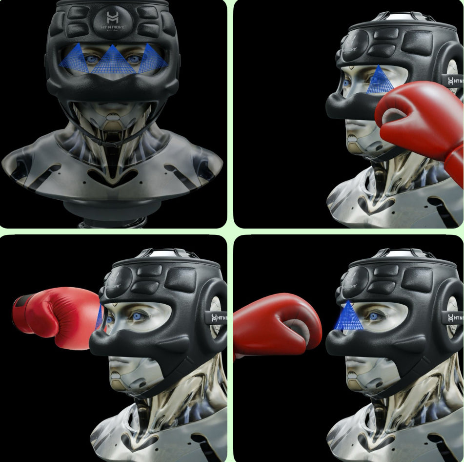 HIT'N'MOVE FACE SAVER Revolutionary boxing headgear